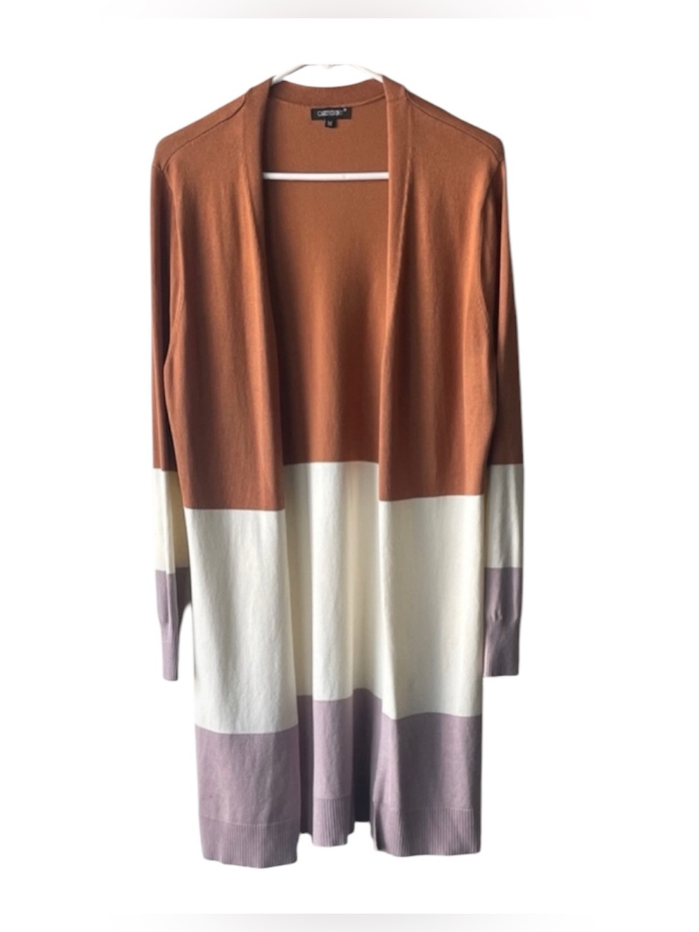 Cardydony Colorblock Open Front Cardigan